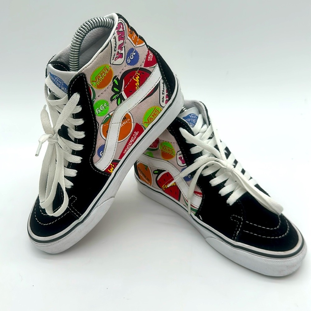 Vans Old Skool High Top Tropical Super Fruit Design Multicolor Women 5.0 Men 3.5